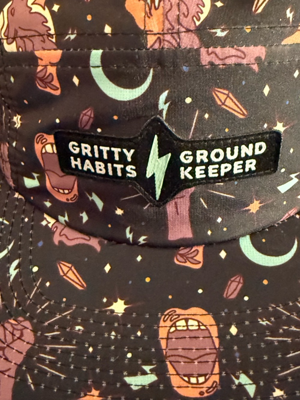 Gritty Habits x Ground Keeper 5-Panel Hat Cap NWT Graphic SnapBack Cap - Picture 4 of 5